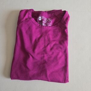 Figs Salta Seamless Longsleeve Underscrub Size xsmall Dark Magenta Color